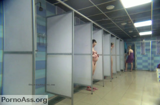 Sexy girls caught in shower on hidden cam
