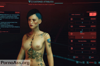 Cyberpunk 2077 Nude Female Creation with genitals [1080p]